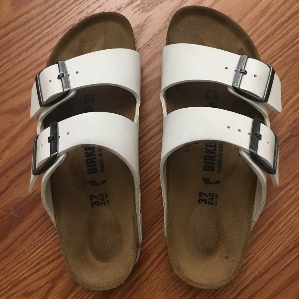 White Birkenstocks size 7